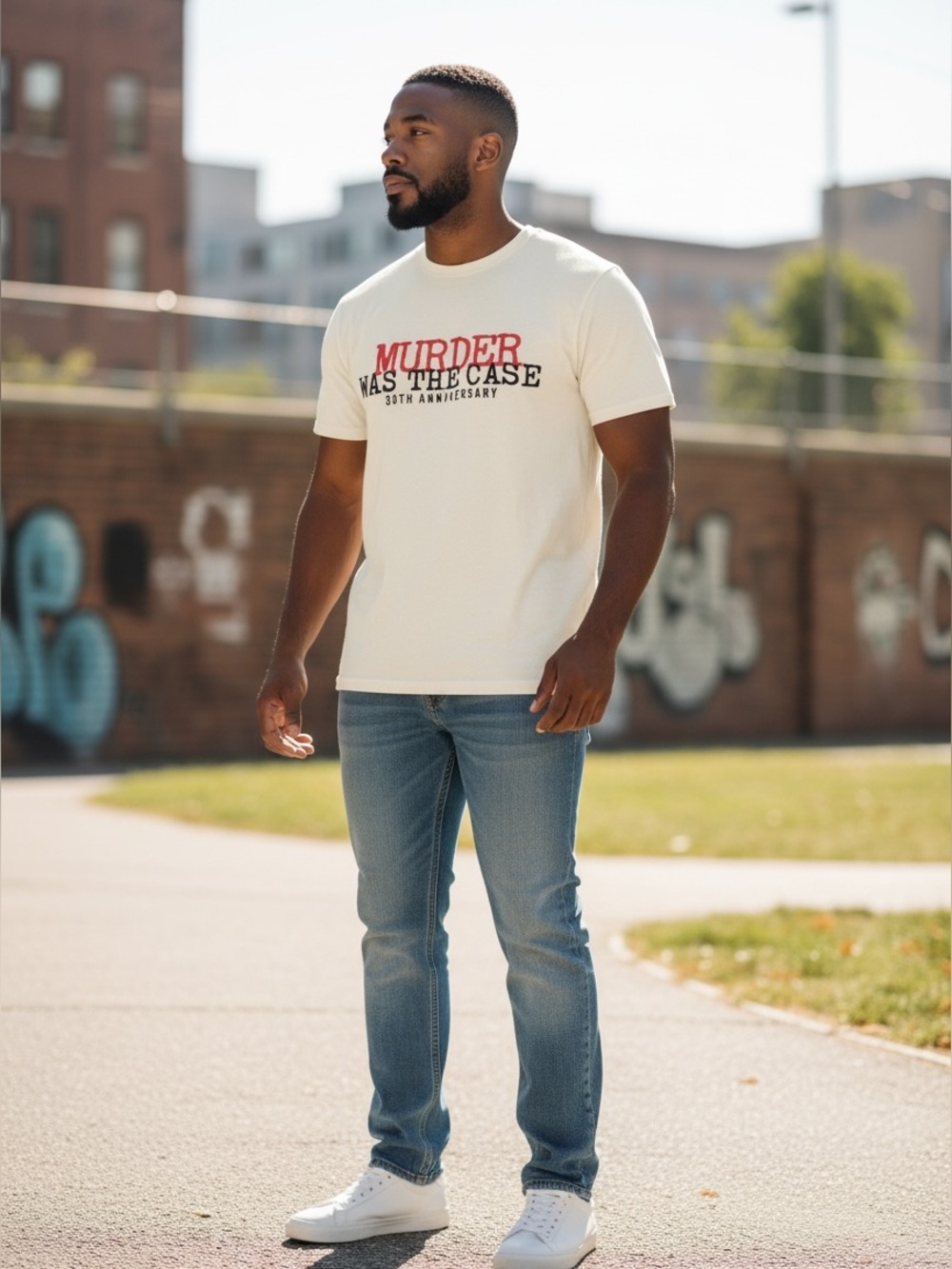'Murder Was The Case' 30th Anniversary Short Sleeve Tee🎧🎤 Death Row Records 💿